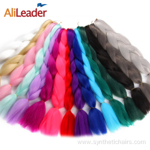 Single Color Jumbo Crochet Braid Synthetic Braiding Hair